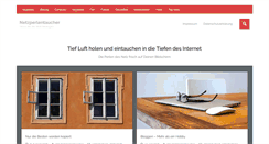 Desktop Screenshot of netzperlentaucher.de